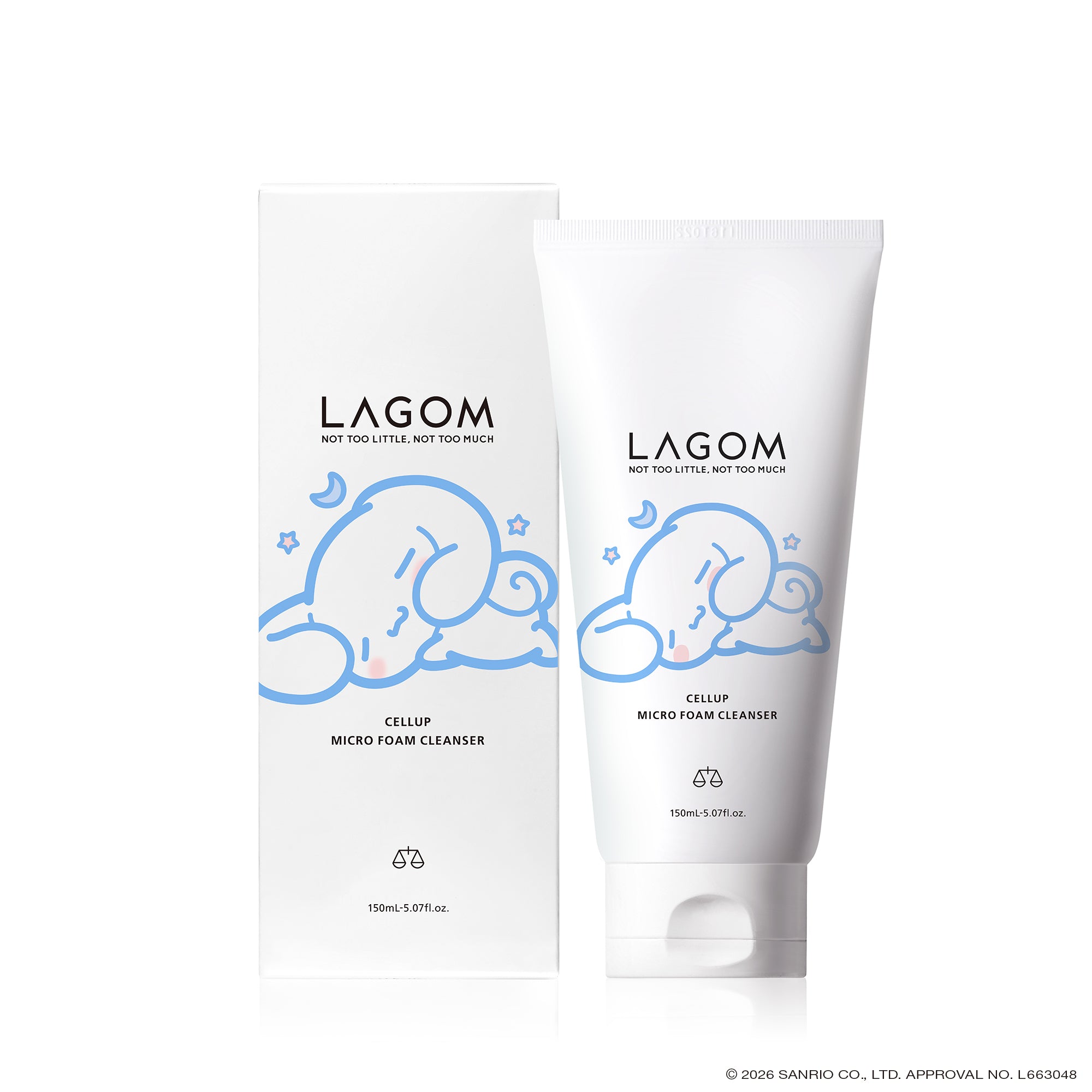 シナモロール〉ラゴム マイクロフォーム クレンザー(夜用洗顔) – LAGOM