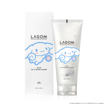 〈シナモロール〉ラゴム ジェルトゥウォーター クレンザー(朝用洗顔)