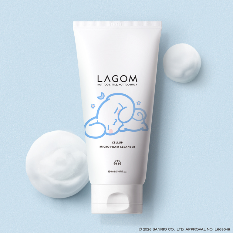 〈シナモロール〉ラゴム マイクロフォーム クレンザー(夜用洗顔)
