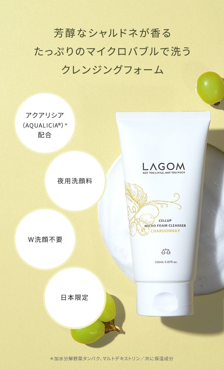 ラゴム マイクロフォーム クレンザー(CH)(夜用洗顔) | LAGOM〈ラゴム