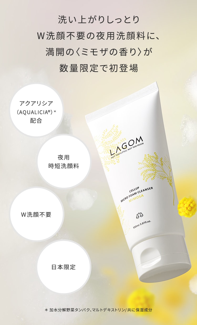 ラゴム マイクロフォーム クレンザー(MI)(夜用洗顔) | LAGOM